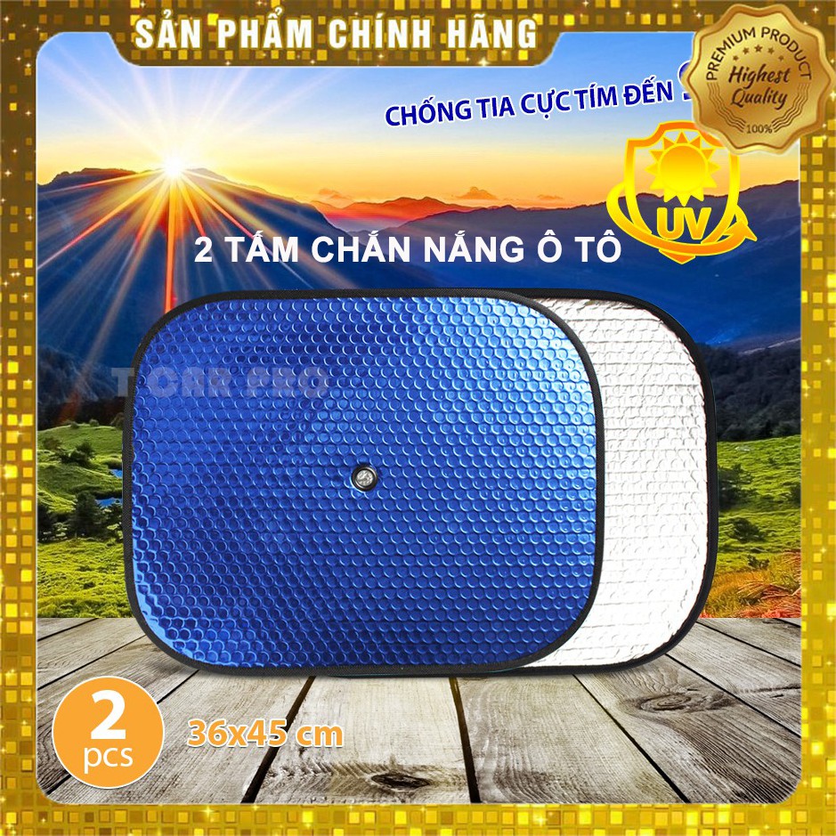 Miếng Che Nắng Bên Trong Ô tô Xe Hơi Tấm Chắn Nắng ( Bộ 2 Miếng ) Loại Dày Dặn