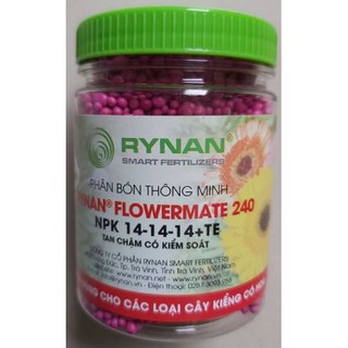 Phân tan chậm RYNAN (NPK 14-14-14+TE) 240_Hũ 150g - Dùng vào giai đoạn cây trưởng thành giúp cây phát triển toàn diện