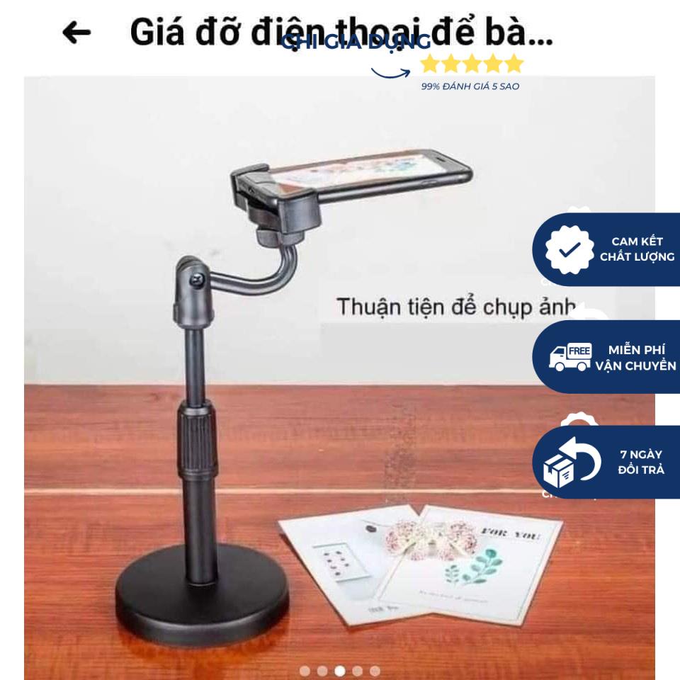 Giá kẹp đỡ điện thoại L8 quay LIVESTREAM TikTok xoay 360 độ tiện lợi