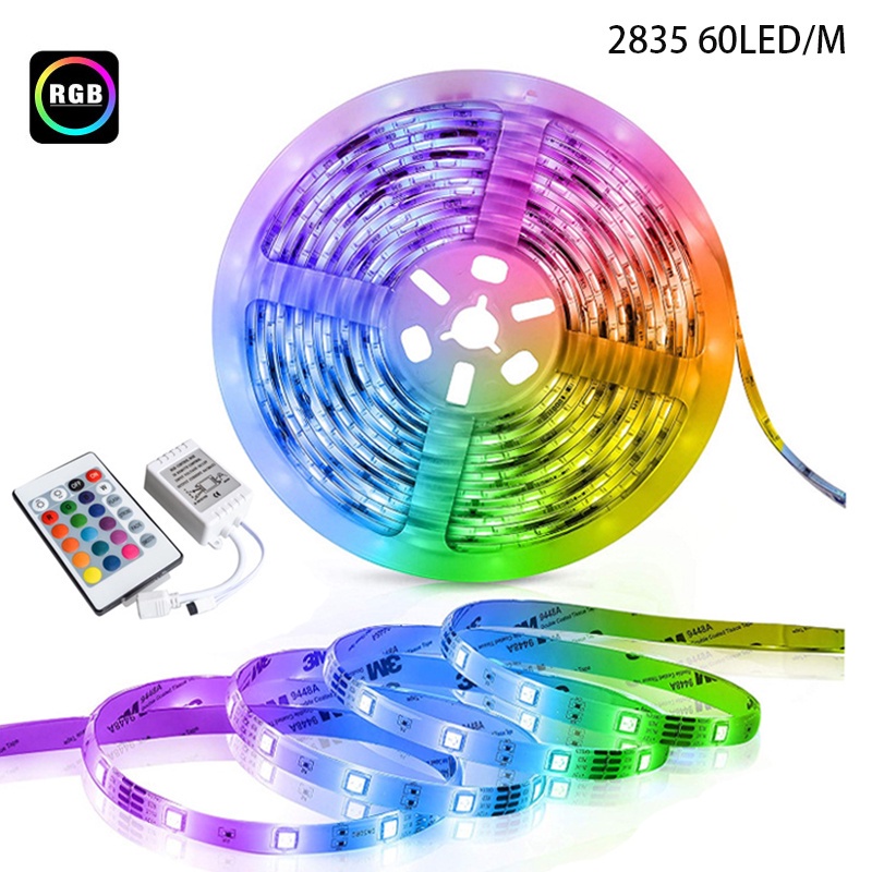 Remote Điều Khiển 24 Nút 3528 5M RGB Với 300 Đèn Led IR