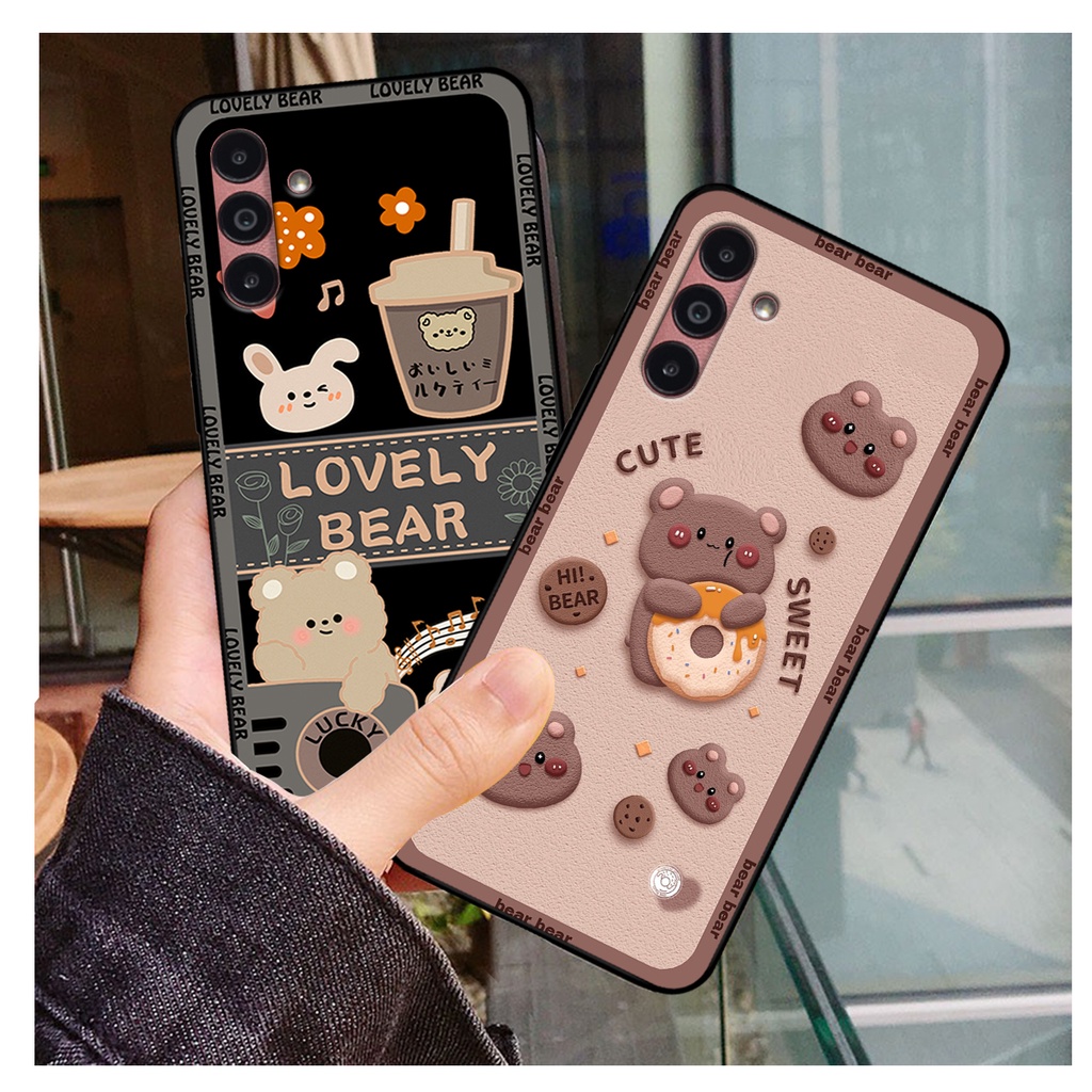 Ốp lưng Samsung A04 - Samsung A04s in hình gấu bear dễ thương, bền đẹp.