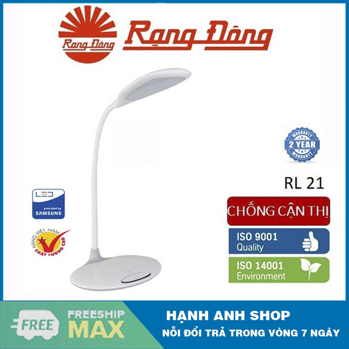 Đèn bàn LED Cảm ứng Rạng Đông RD-RL-21.LED / 6W