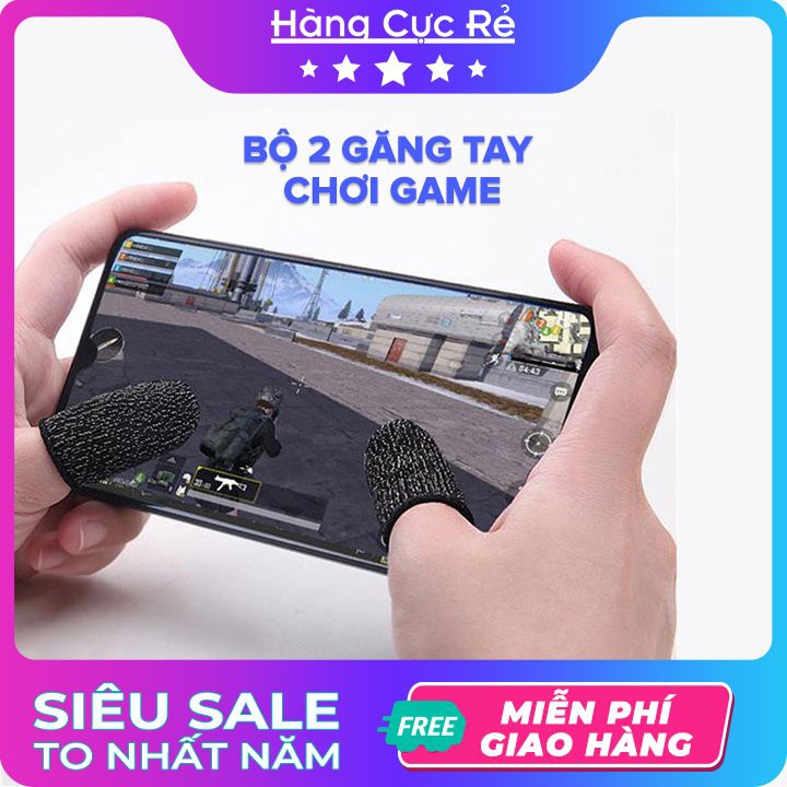 Bộ 2 găng tay chơi Game cho điện thoại 🚀Freeship🚀 Găng tay chống mồ hôi, cực nhạy, co giãn cực tốt-Shop Hàng Cực Rẻ