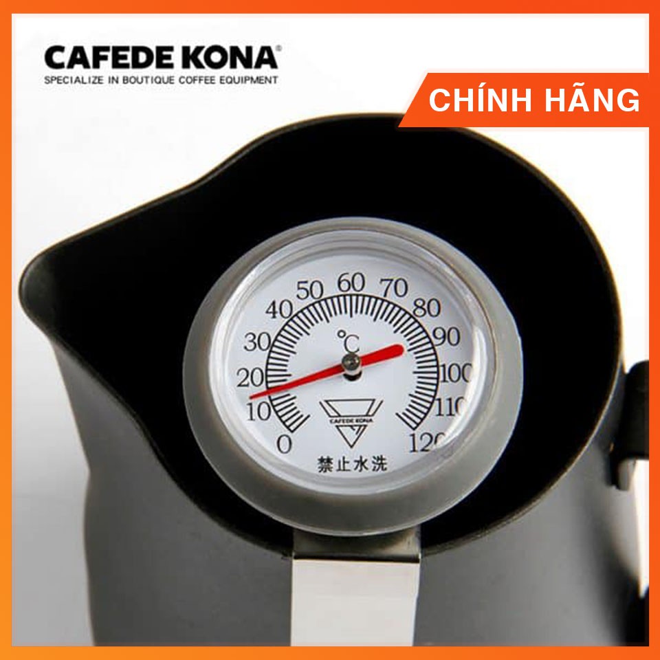 Nhiệt kế pha chế Cafede Kona | Nhiệt kế cơ chống nước, siêu bền, không dùng pin