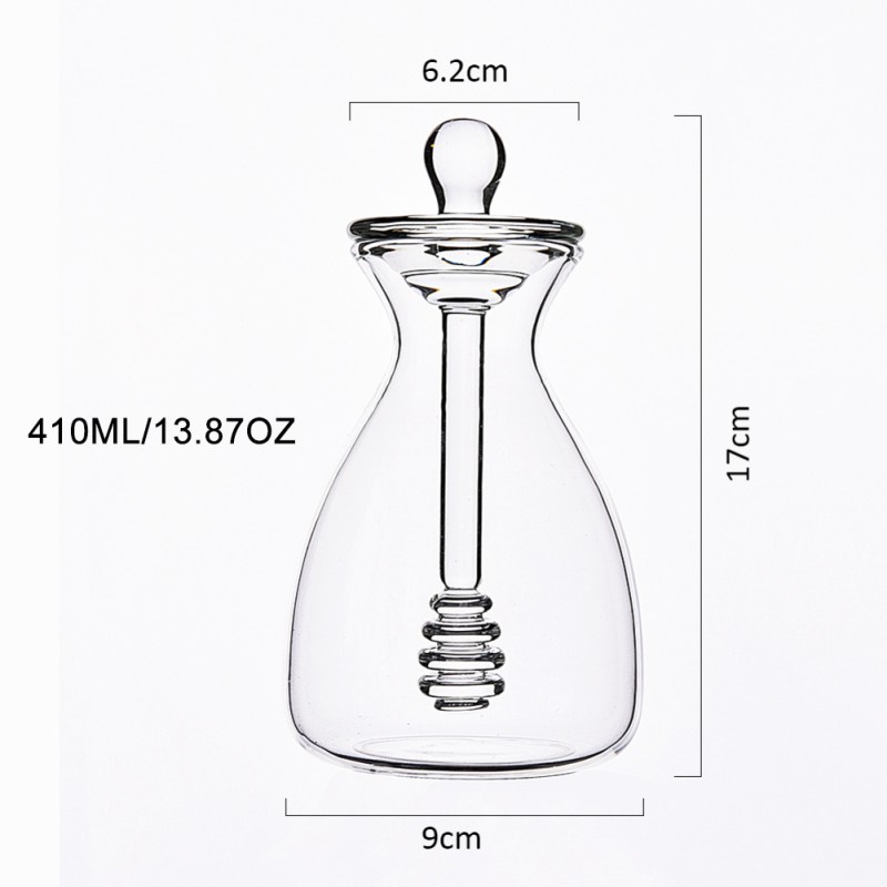 1/4 Lọ Thủy Tinh Đựng Mật Ong Có Thể Tái Sử Dụng Và Lau Chùi