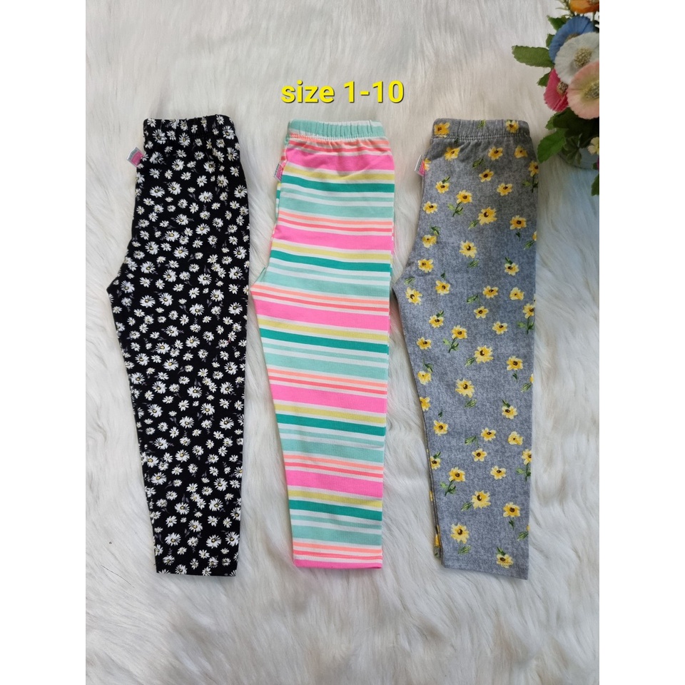 Quần Legging Bé Gái Họa Tiết, Quần Thun Ôm 8-23kg