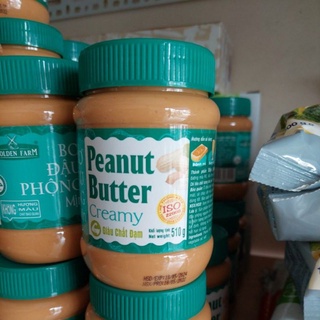 Bơ đậu phộng golden farm lọ 510g