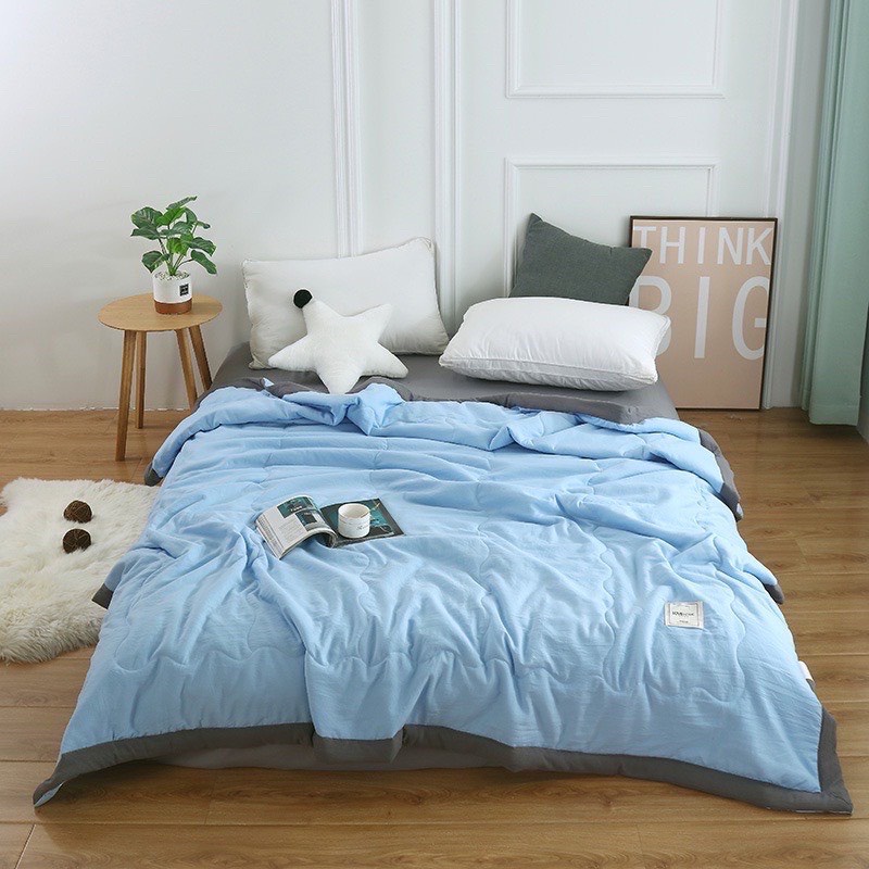 [HOT] Chăn hè Zara home, chăn Muji, chăn Burberry trần bông cotton đũi 4 mùa, chăn mền hè thu mềm mịn mát SIÊU RẺ