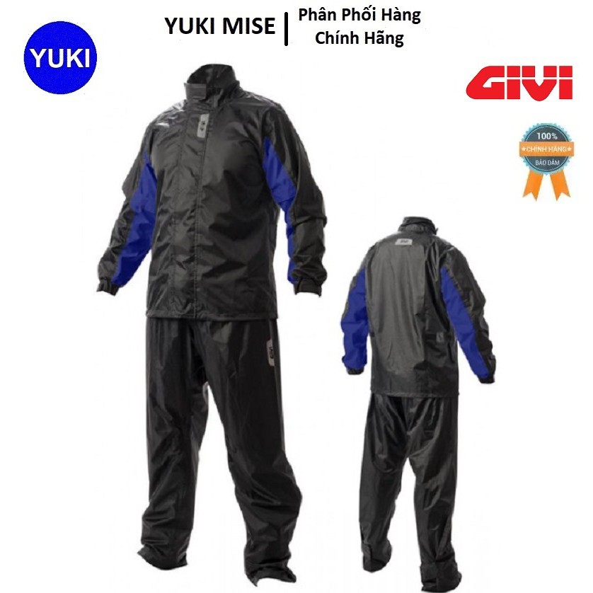 Áo Mưa Bộ GIVI RIDER TECH Rain Suit 06 RRS06 AX-B YUKI MISE Phân Phối Chính Hãng💯