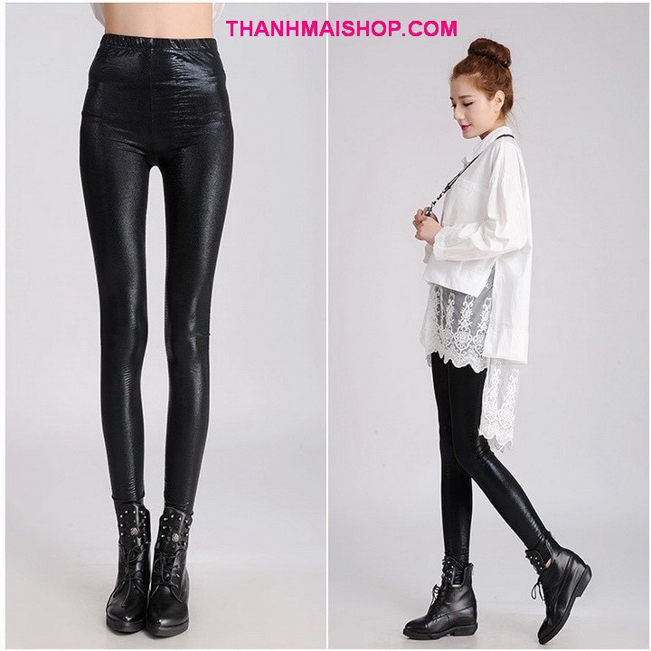 Quần legging thun da rắn cá tính QA008 nhiều màu thời trang sành điệu