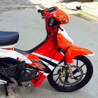 Tem Rời Suzuki Satria R 2000 Trắng Đỏ