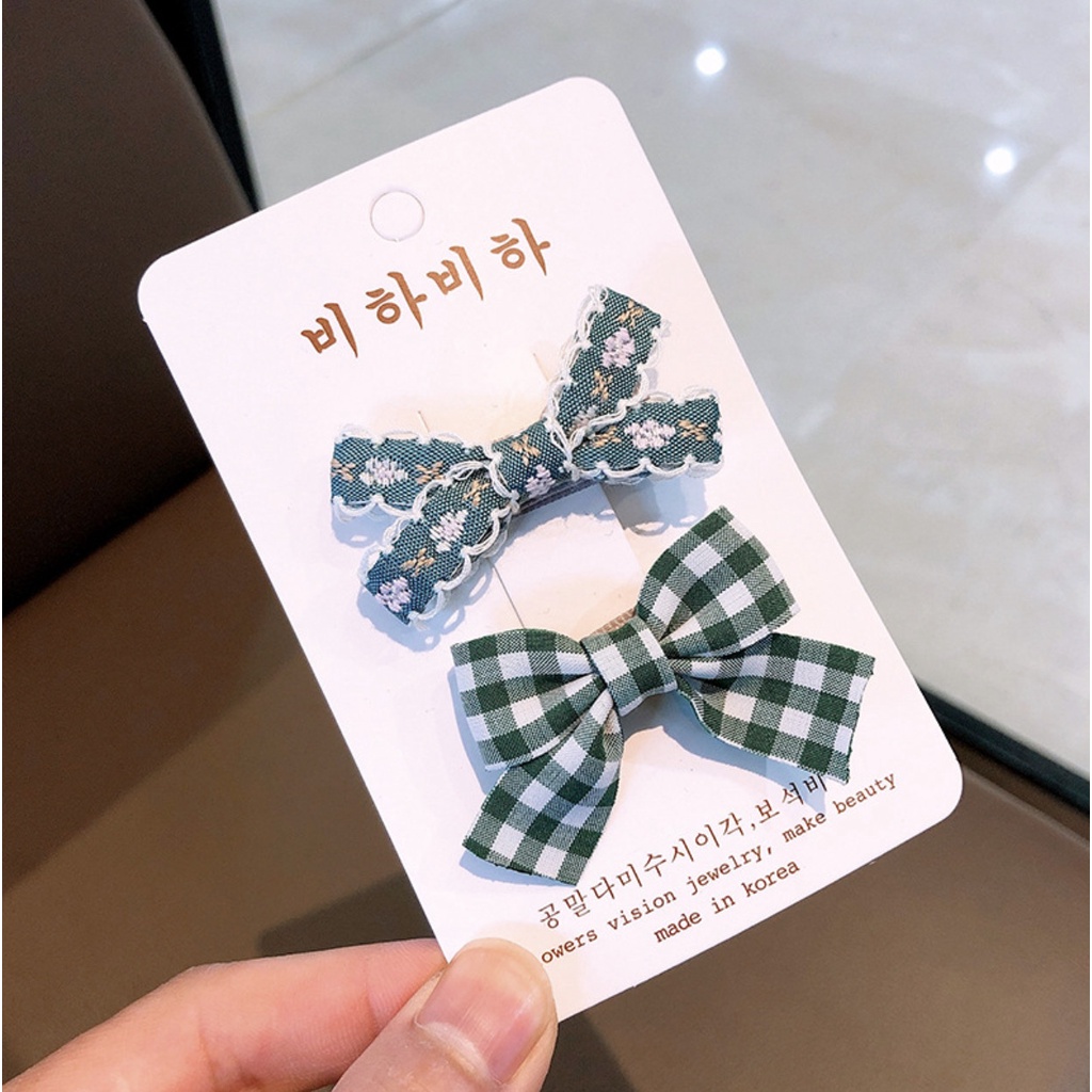 Set kẹp tóc xinh xắn phong cách Hàn Quốc cho bé