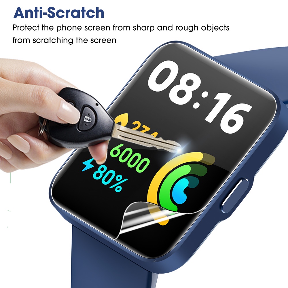 Kính Cường Lực Toàn Màn Hình Chống Trầy Cho Xiaomi Redmi Watch 2 Lite