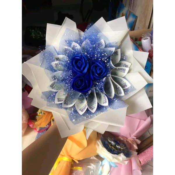 BÓ HOA 3 BÔNG SÁP THƠM ĐỦ MÀU BẰNG 5k 💋💐