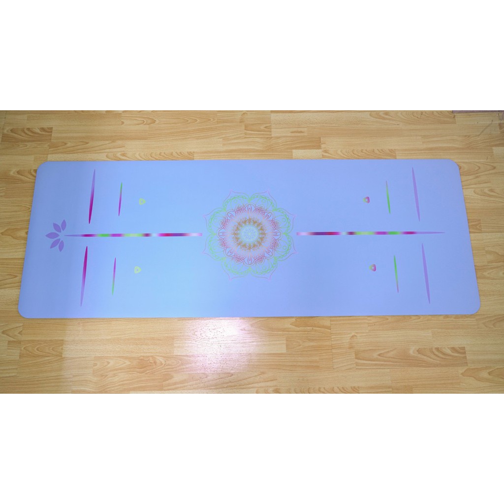 Thảm tập yoga, thảm tập gym Nicegood cao su PU cầu vồng 185 x 68 cm