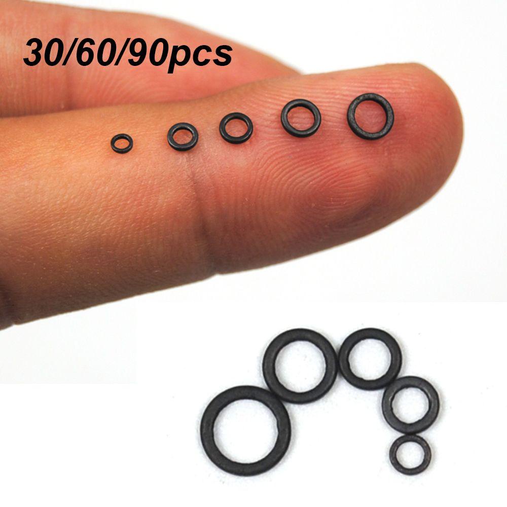 Set 30 / 60 / 90 Vòng Chữ O Màu Đen 2mm 3.2mm 3.7mm 4.4mm 5.3mm Chuyên Dụng Cho Cần Câu Cá