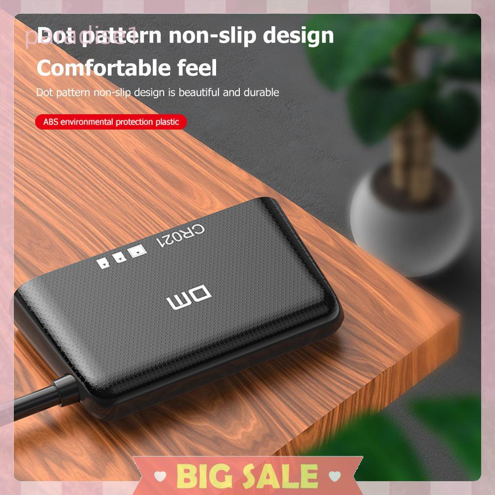 Đầu Đọc Thẻ Nhớ DM CR021 USB 3.0 TF CF Secure Cho Laptop | BigBuy360 - bigbuy360.vn