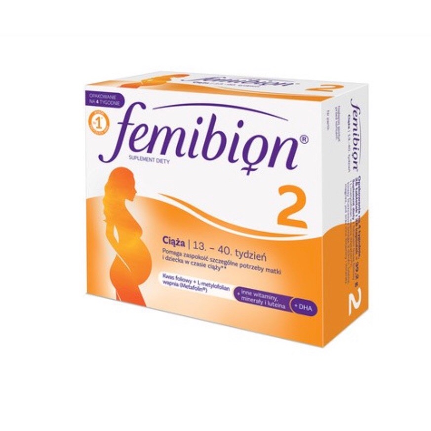 [Rẻ vô địch] [Chính hãng] Vitamin Femibion Số 2 Dành Cho Mẹ Bầu Từ 13 Tuần Đến Cuối Thai Kì