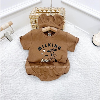 Set bộ đồ cho bé hè cộc tay cotton bộ quần áo bé trai và gái 6kg-16kg CoCa Shop