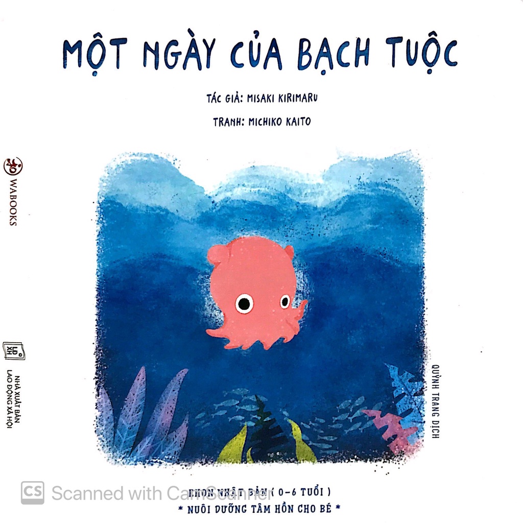 Sách Ehon Màu Sắc - Một Ngày Của Bạch Tuộc