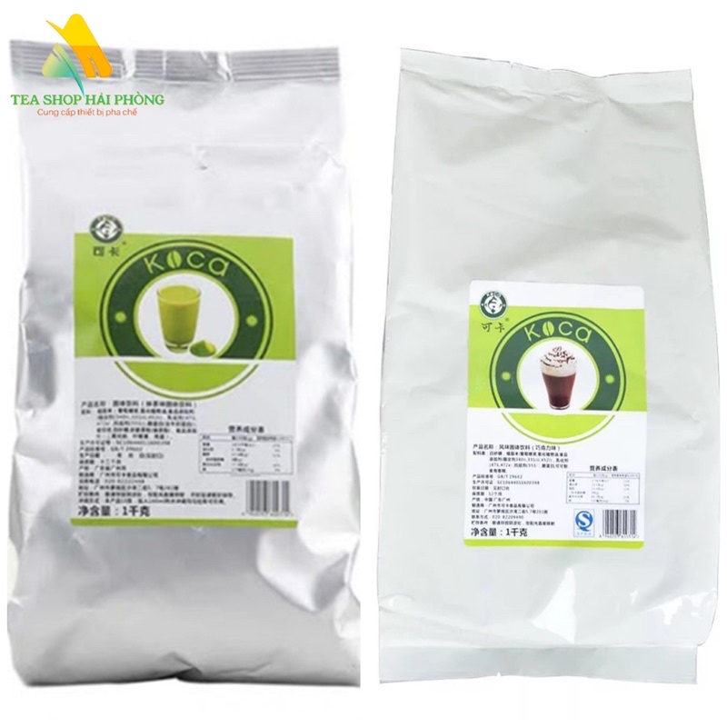 Bột matcha,socola sữa Koca ( túi 1kg)