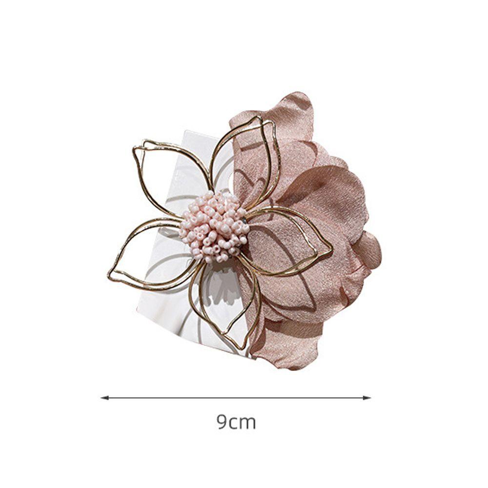 NICKOLAS Kẹp Tóc Mỏ Vịt Bằng Kim Loại Hình Hoa Rỗng Kiểu Vintage Dễ Thương Cho Nữ