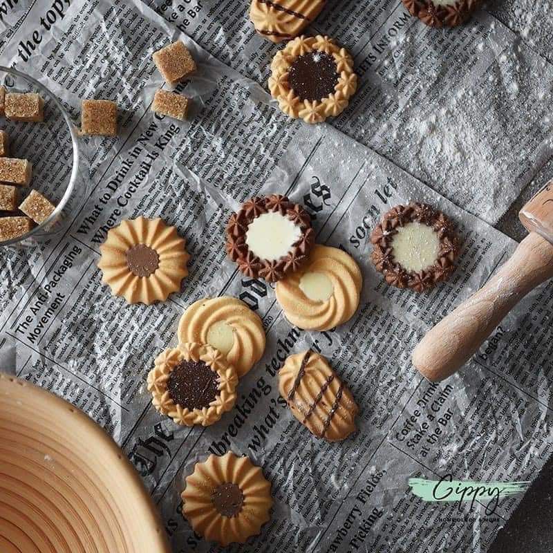 GIẤY NẾN THẤM DẦU HOẠ TIẾT IN BÁO VINTAGE