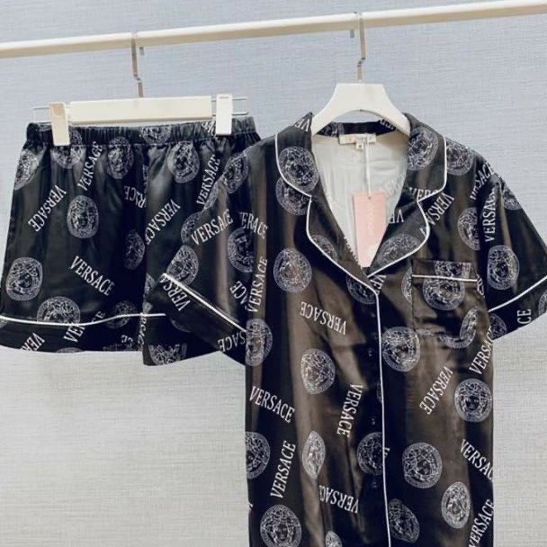 Set Bộ Pijama Nam Nữ Dáng Rộng Versacer Oversize In Full Siêu Đẳng Cấp AD3