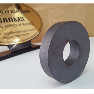 Nam châm Ferrite 100x20mm lỗ 40mm