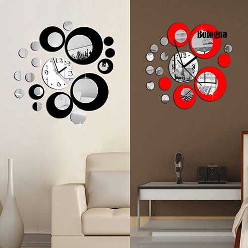 Đồng Hồ Dán Tường Hiệu Ứng Gương Nghệ Thuật