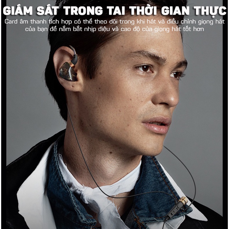Tai Nghe Nhét Tai Chống Ồn Âm Thanh Hifi Sống Động Tích Hợp Micrô Cho Điện Thoại, Laptop, PC Live Stream KT-02 HOMESTORE