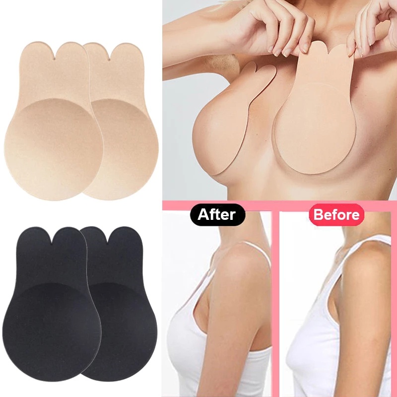 Miếng Dán Nâng Ngực Silicone Hình Tai Thỏ Cho Nữ