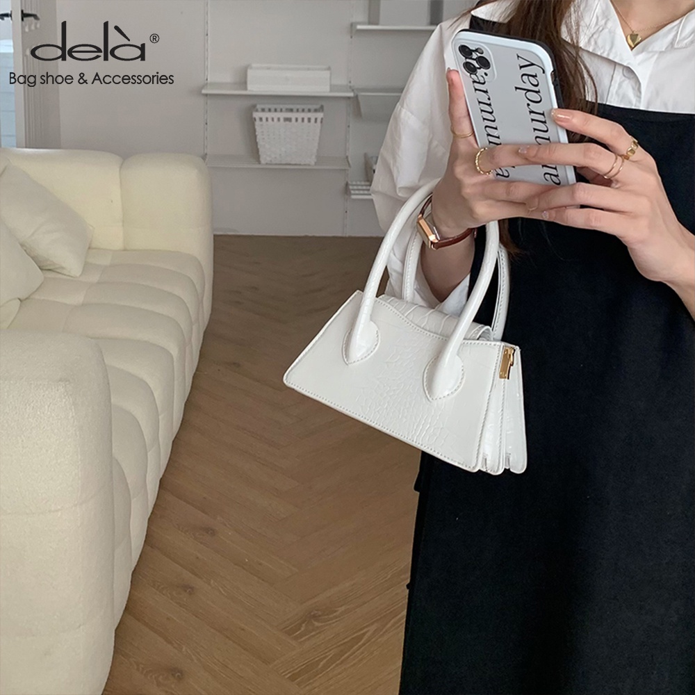 Dela Túi Xách Đeo Vai Hình Vuông Cỡ Nhỏ Phong Cách Hàn Quốc Thời Trang Cho Nữ