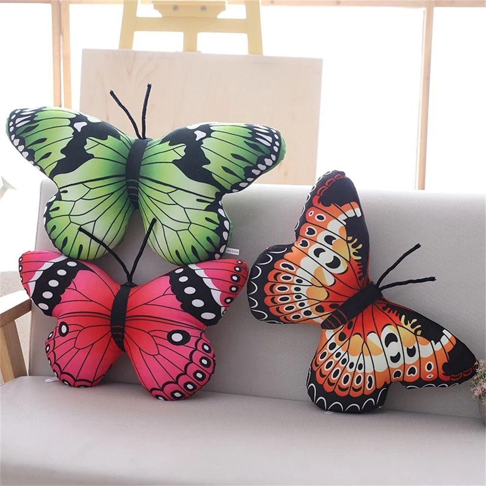LILYES Đồ chơi nhồi bông Hình Bướm Mềm Mại Đáng Yêu Cho Bé