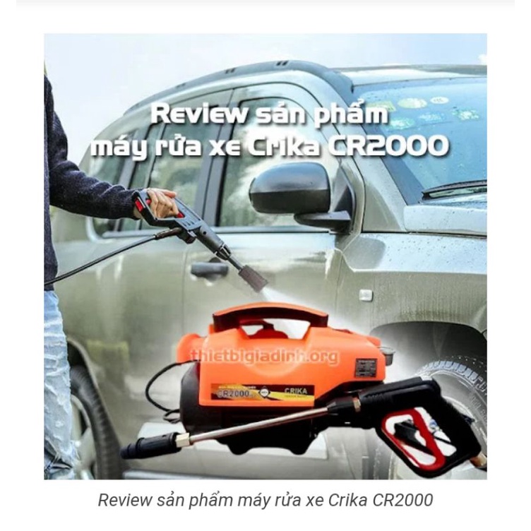 Review sản phẩm máy rửa xe Crika CR2000
