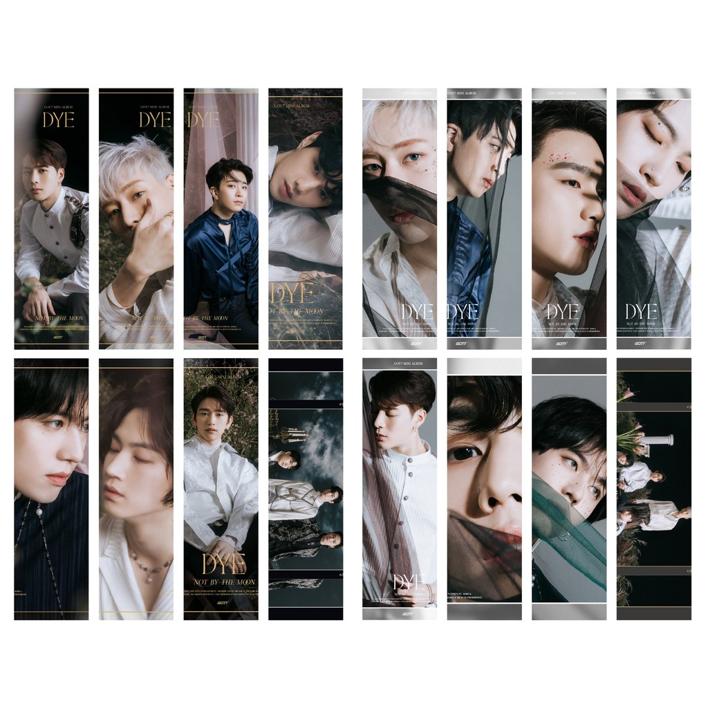 Bộ 8 bookmark ảnh GOT7 - DYE có 3 ver (có in theo yêu cầu)