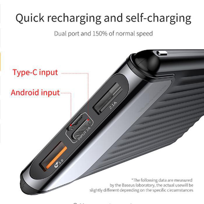 Pin Dự Phòng Baseus Quick Charge 3.0 + PD18W Sạc Dự Phòng Thông Minh 10.000mAh - LCD - BH 12T