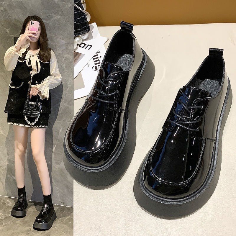 Giày búp bê trơn nữ đế cao ulzzang mũi tròn siêu xinh Hàn Quốc FLOWER G18 - Nguyentrang239