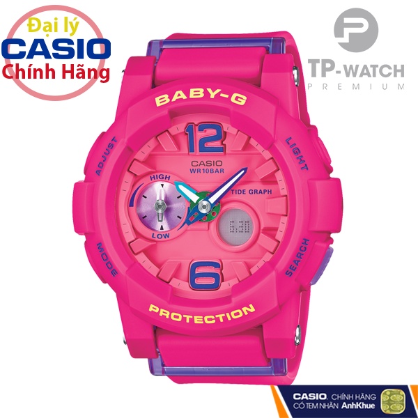 Đồng Hồ Nữ Dây Nhựa Casio Baby-G BGA-180-4B3DR Chính Hãng BGA-180-4B3