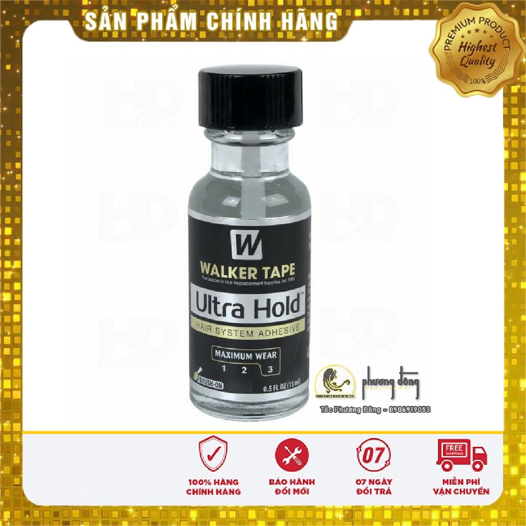 Keo Dán Tóc Giả CHÍNH HÃNG ultra hold dạng nước