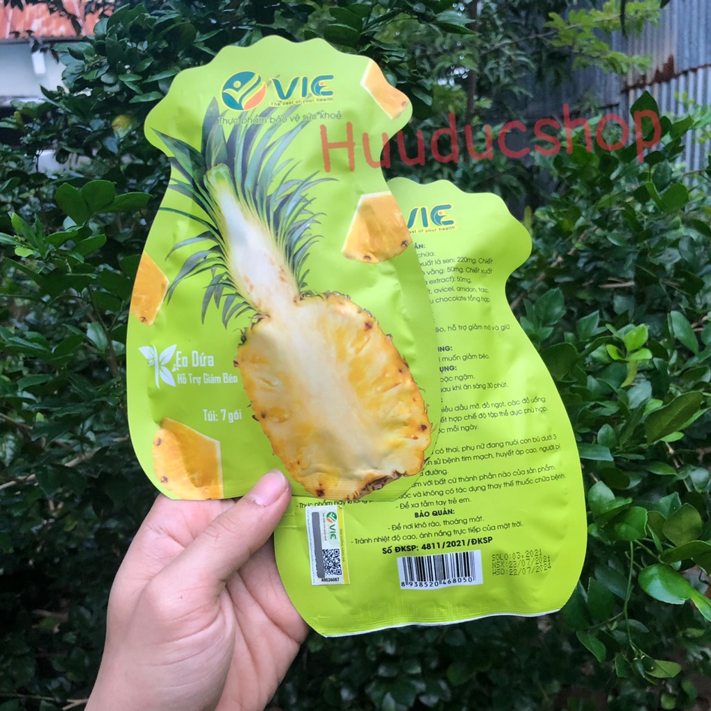 Kẹo dứa giảm cân Vic Organic (1 túi 7 viên) chính hãng