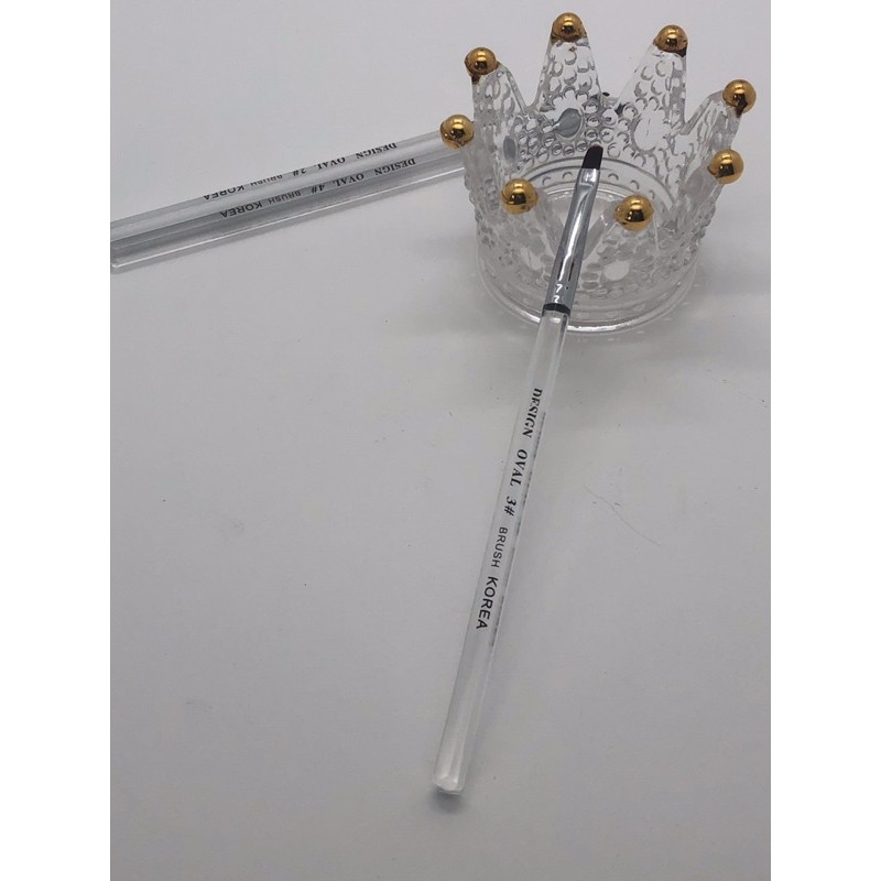 Cọ bản đắp gel đầu tròn oval số 2 3 4