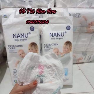 Tả quần nanu baby 50mieng/m l xl