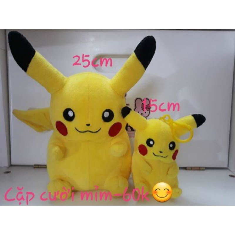 Gấu bông si Pikachu kiện Nhật, Hàn(Ảnh thật)