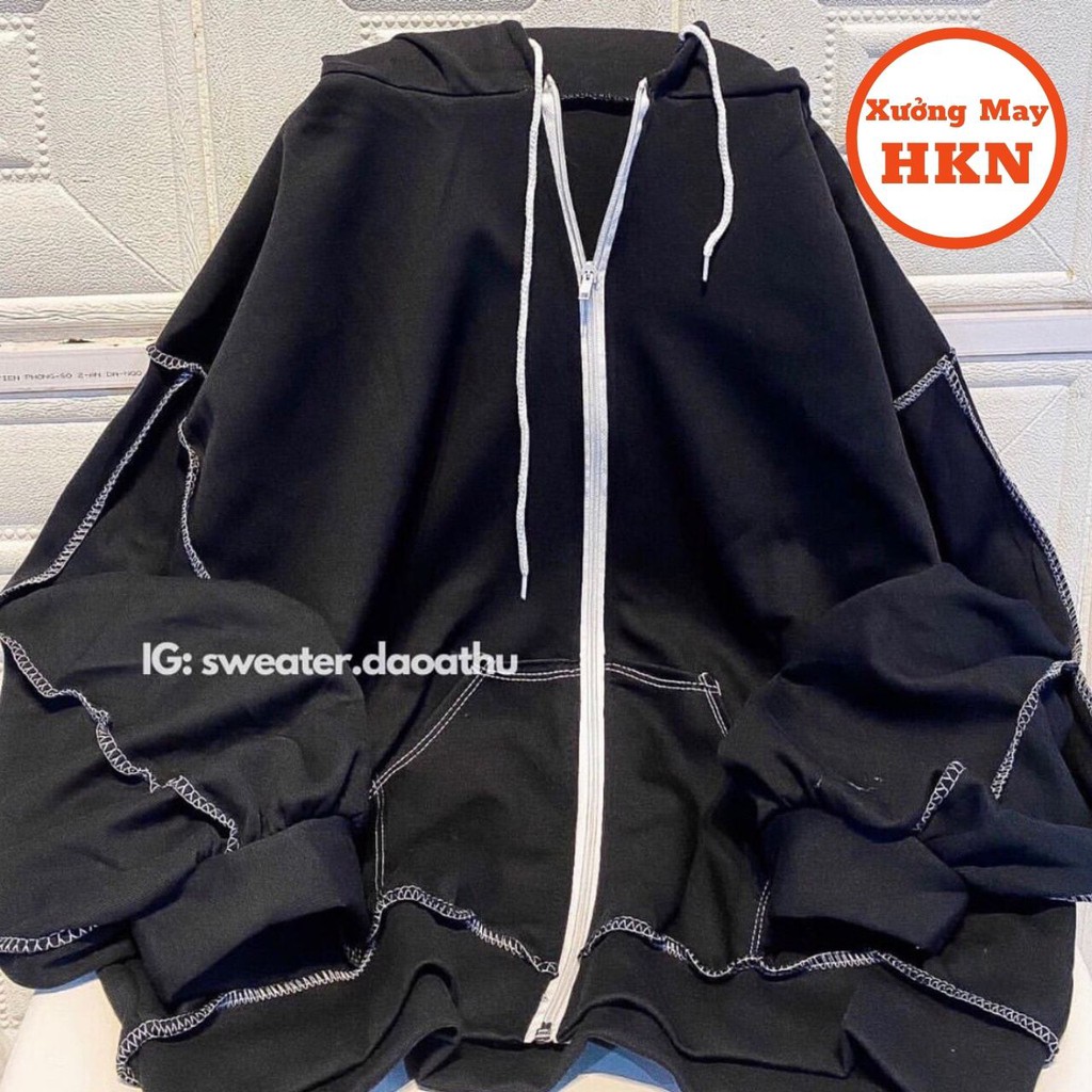 Áo Khoác Hoodie Nam Nữ Unisex Viền Chỉ In Madkit Chất Nỉ Cotton Mã 814 Xưởng May HKN | BigBuy360 - bigbuy360.vn