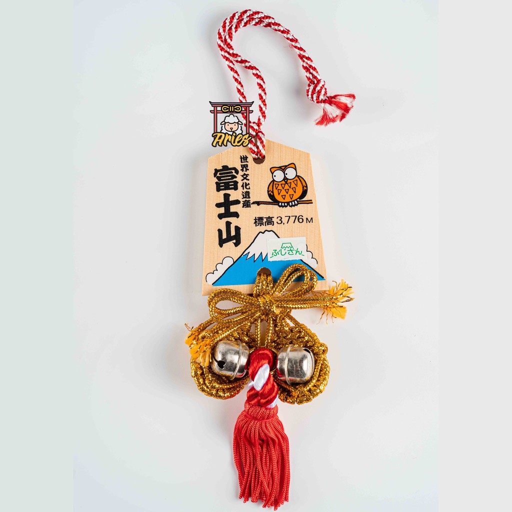 Omamori thẻ gỗ trang trí - Dép cỏ