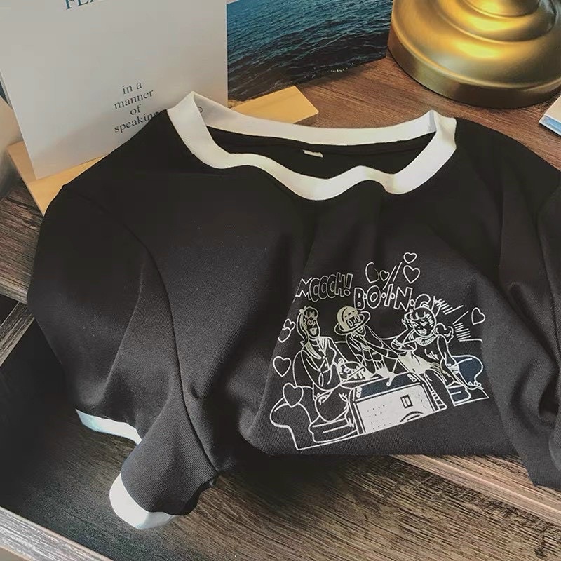 Áo CropTop SMOOOH BOINCI phối viền