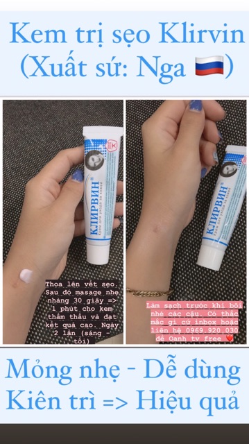 Kem cải thiện sẹo Nga Klirvin | BigBuy360 - bigbuy360.vn