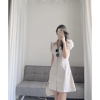 Váy polo cộc tay khoá vàng by Samhyewear