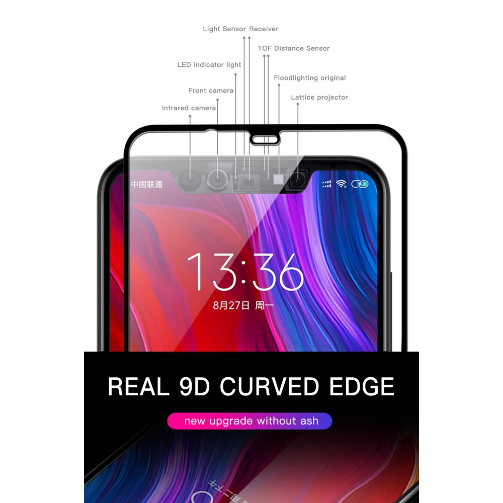 Kính Cường Lực 9D Bảo Vệ Toàn Màn Hình Cho Redmi Note 10 Pro Note 9 9s 8 Redmi 9C 9A 9T K40 Xiaomi POCO M3 X3